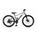 Велосипед 26" LTBIKE BULLET, алюминий, рама 15", 7-ск, диск, тёмно-серый/серый