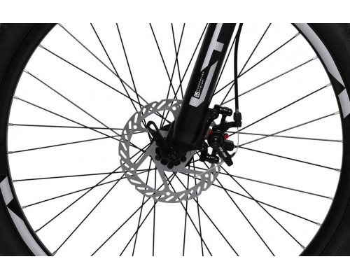 Велосипед 26" LTBIKE BULLET, алюминий, рама 15", 7-ск, диск, тёмно-серый/серый
