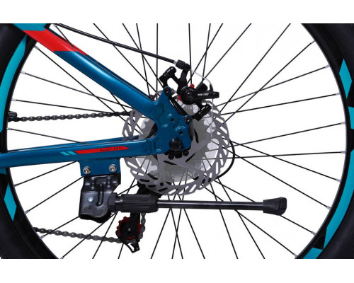 Велосипед 26" LTBIKE BULLET, алюминий, рама 15", 7-ск, диск, тёмно-синий/синий