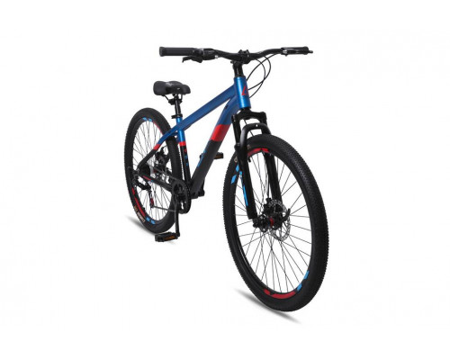 Велосипед 26" LTBIKE BULLET, алюминий, рама 15", 7-ск, диск, черный/синий