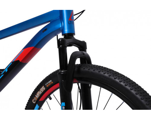 Велосипед 26" LTBIKE BULLET, алюминий, рама 15", 7-ск, диск, черный/синий