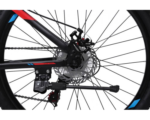 Велосипед 26" LTBIKE BULLET, алюминий, рама 15", 7-ск, диск, черный/синий